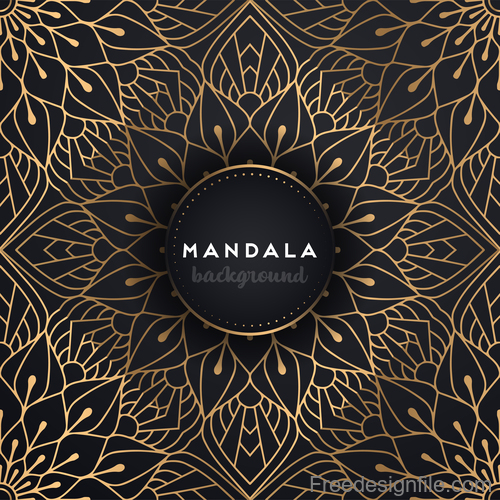 500x500 Mandala Decorative Pattern With Luxury Background Vector Free