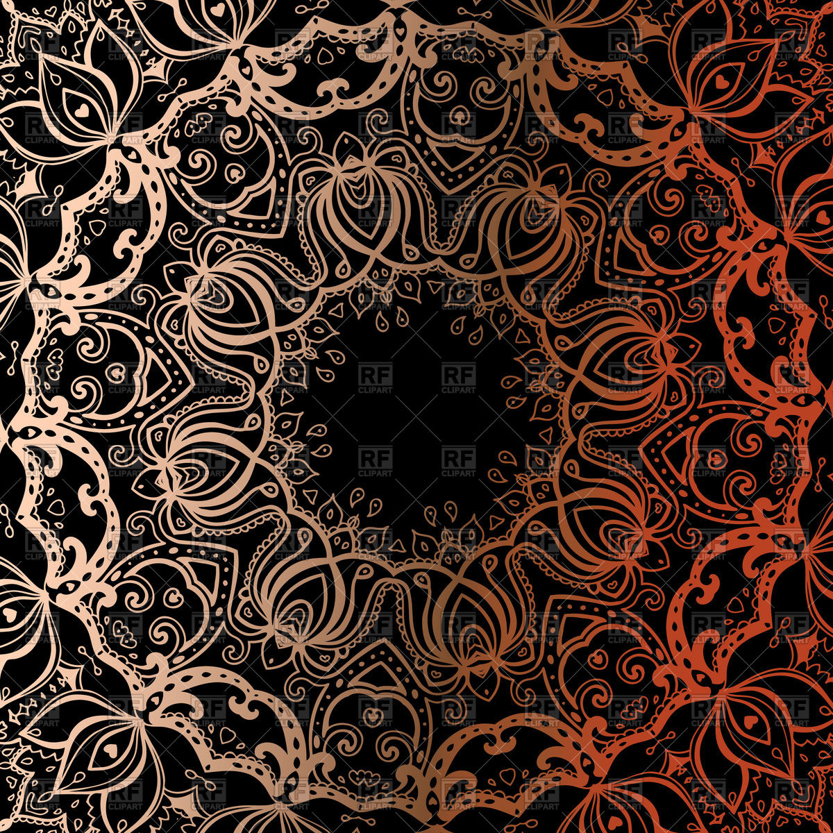 1200x1200 Bronze Mandala Background Vector Image Of Backgrounds, Textures