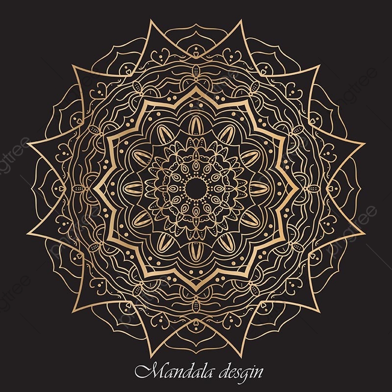 800x800 Golden Mandala Design, European, Style, Decorative Png And Vector