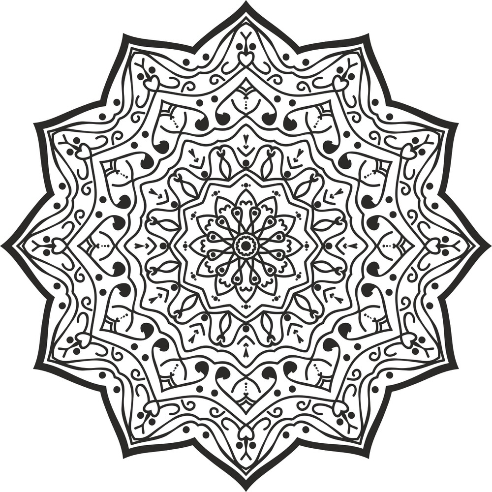 1000x1000 Luxury Mandala Design