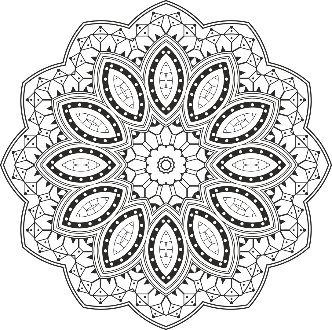 1087x1080 Mandala Design Free Vector Download In Cdr