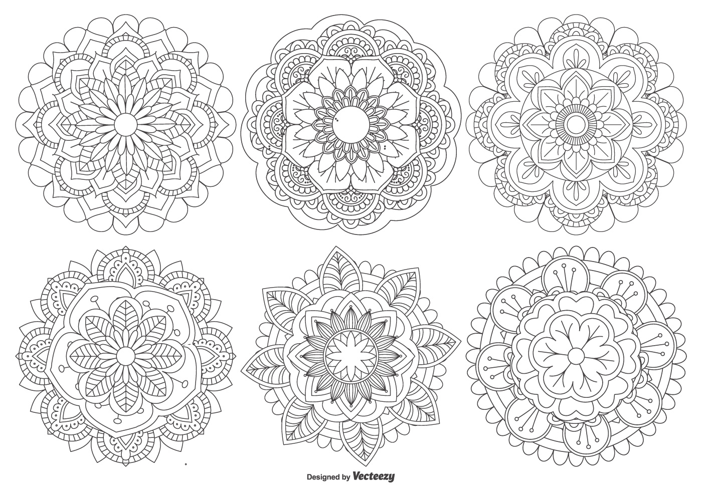 1400x980 Mandala Free Vector Art