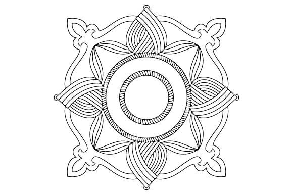 580x386 Square Mandala Design Vector Element Graphic