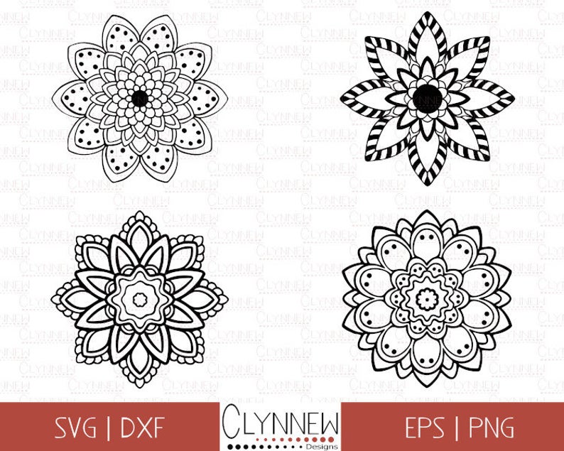 794x635 Mandala Mandala Flower Vector Designs Simple Etsy