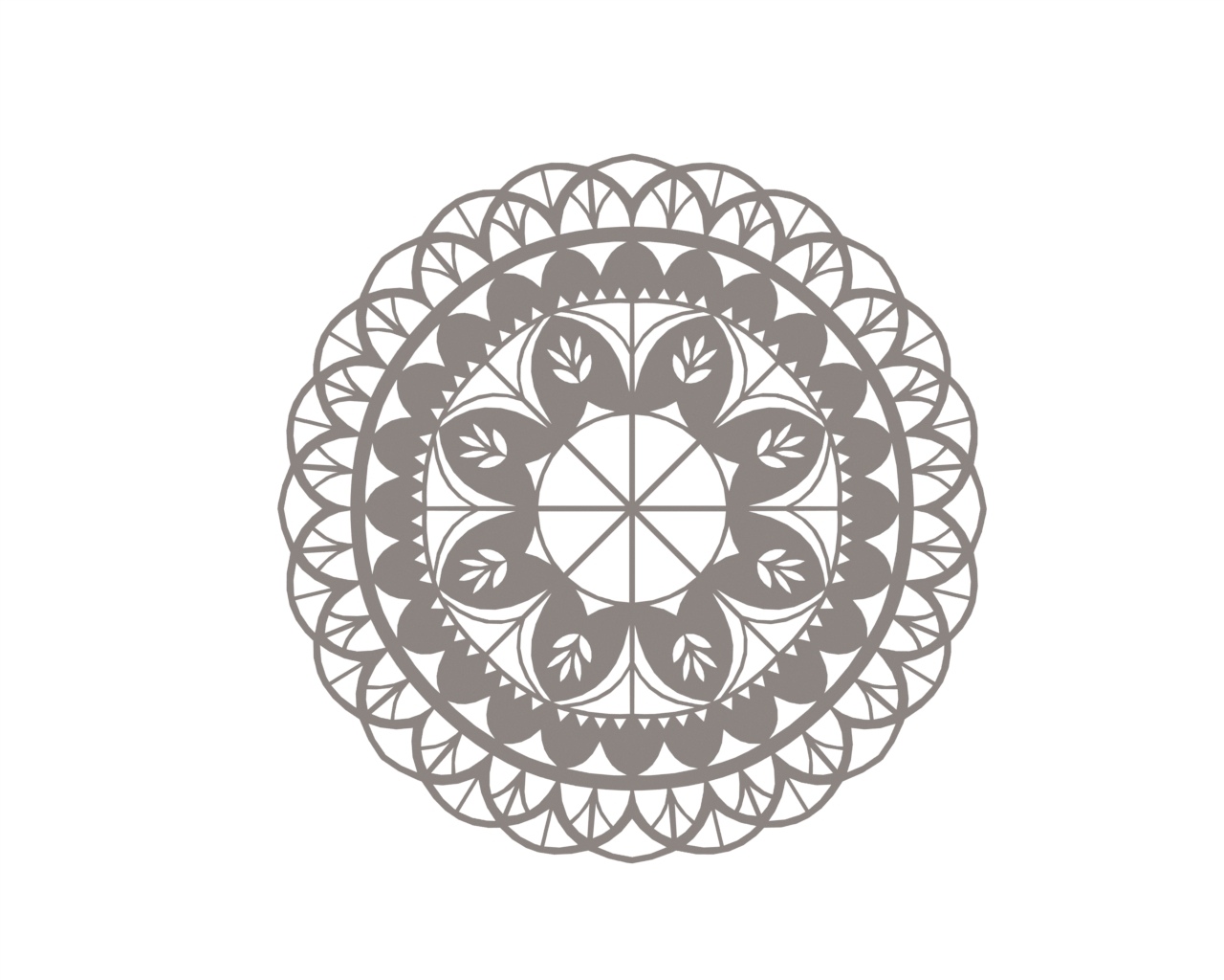 1280x1024 Mandala Vector Mandala Floral Mandala Flower Vector Graphic