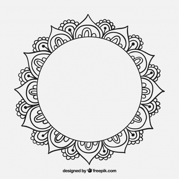 Download Mandala Frame Vector at Vectorified.com | Collection of ...