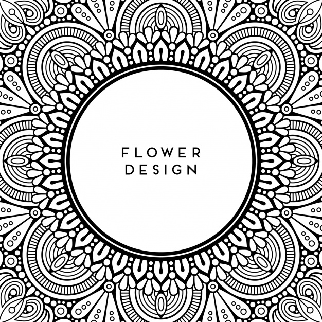 626x626 Floral Mandala Frame Vector Premium Download