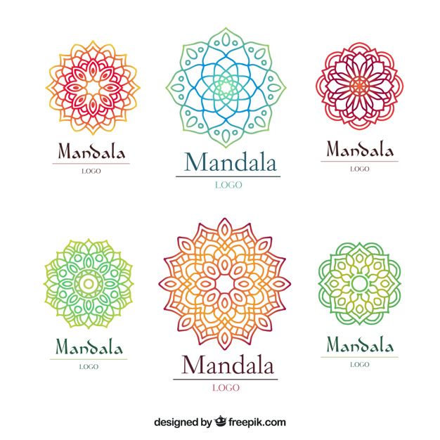 Multicolor Mandala Logo Template Free Vector Logo Free Logo 626x626 Multicolor Mandala Logo Template Free Vector Logo Free Logo