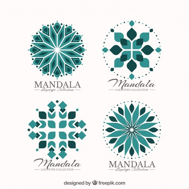Set Of Decorative Mandala Logos Free Vector 626x626 Set Of Decorative Mandala Logos Free Vector