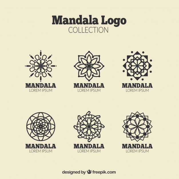 Set Of Ornamental Mandala Logos Vector Free Download 626x626 Set Of Ornamental Mandala Logos Vector Free Download