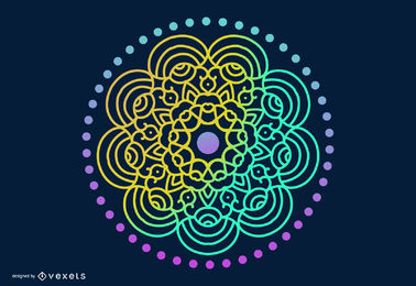 378x260 Floral Mandala Vector