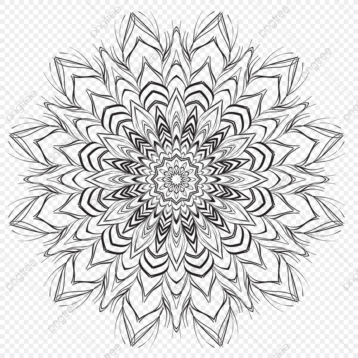 1200x1200 Indian Mandala Pattern, Png, Pattern, Illustration Png And Vector