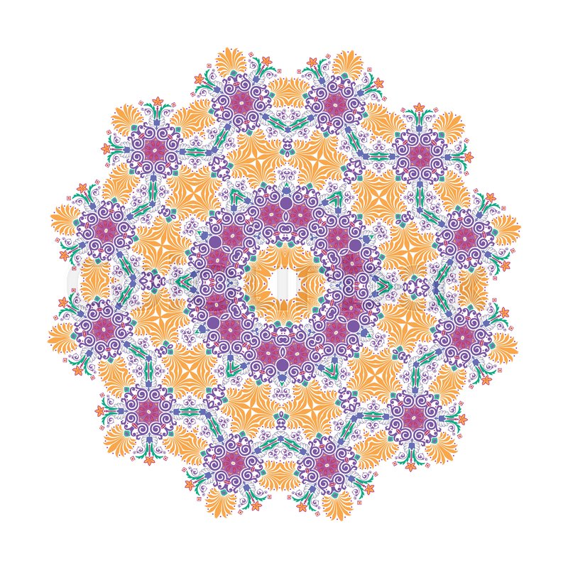 800x800 Mandala, Vector Mandala, Floral Stock Vector Colourbox