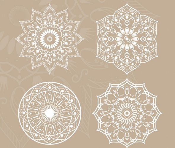 590x499 Beautiful Free Mandala Vectors