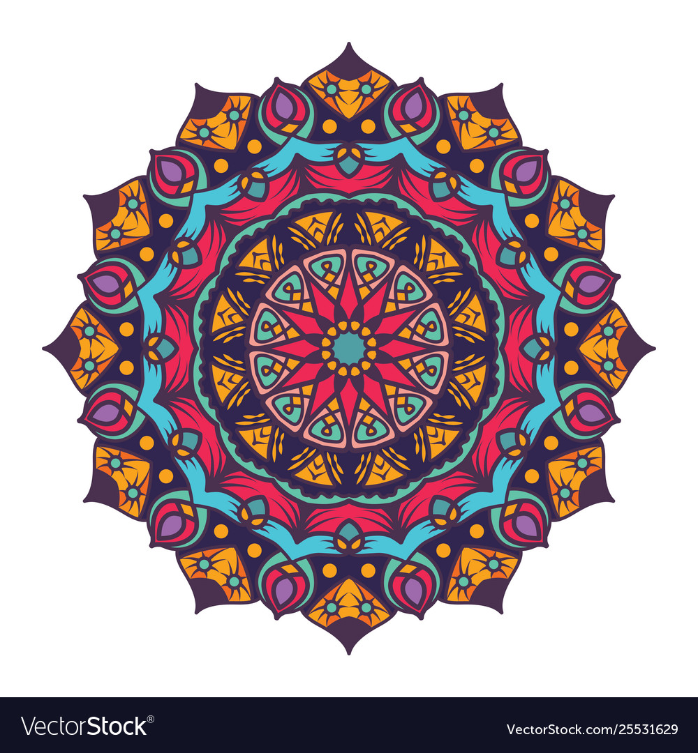1000x1080 Coloring Sheets Boho Style Colored Mandala Design Vector Designs
