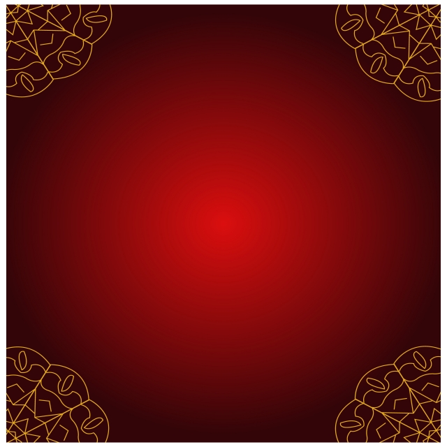 640x640 Red Vector Of Simple Abstract Mandala Background Template