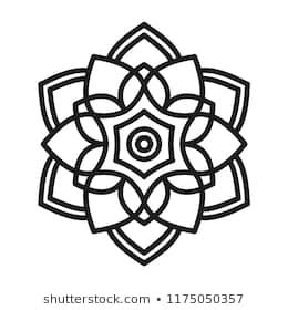 260x280 Simple Mandala Shape Vector Cricut Word Art Simple Mandala