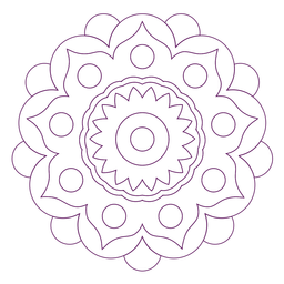 256x256 Floral Mandala Vector