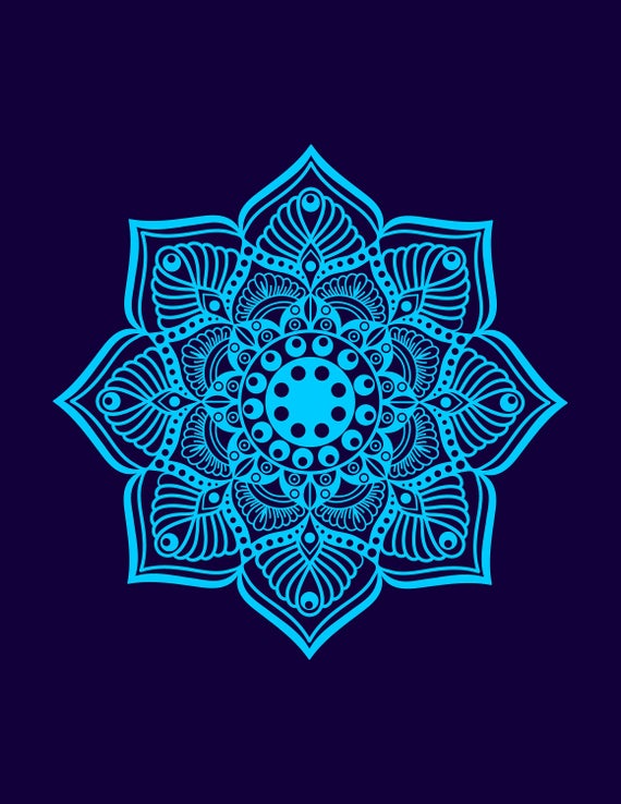 570x738 Mandala Mandala Drawing Mandala Vector Clipart Mandala Etsy