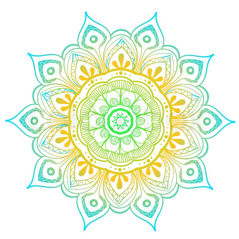 800x800 Mandala Vector Design Element Round Stock Vector Colourbox