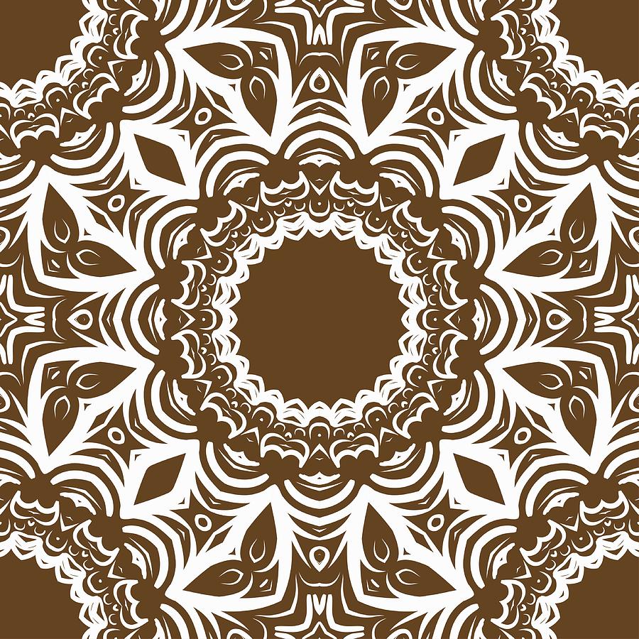 900x900 Floral Geometric Pattern With Hand Drawing Mandala Vector Super