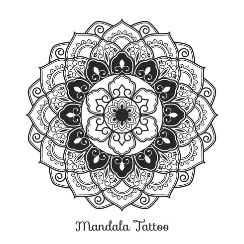 490x490 Mandala Ornament Boho Style Background Design