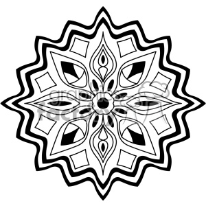 300x300 Mandala Geometric Vector Design Clipart Royalty Free Gif