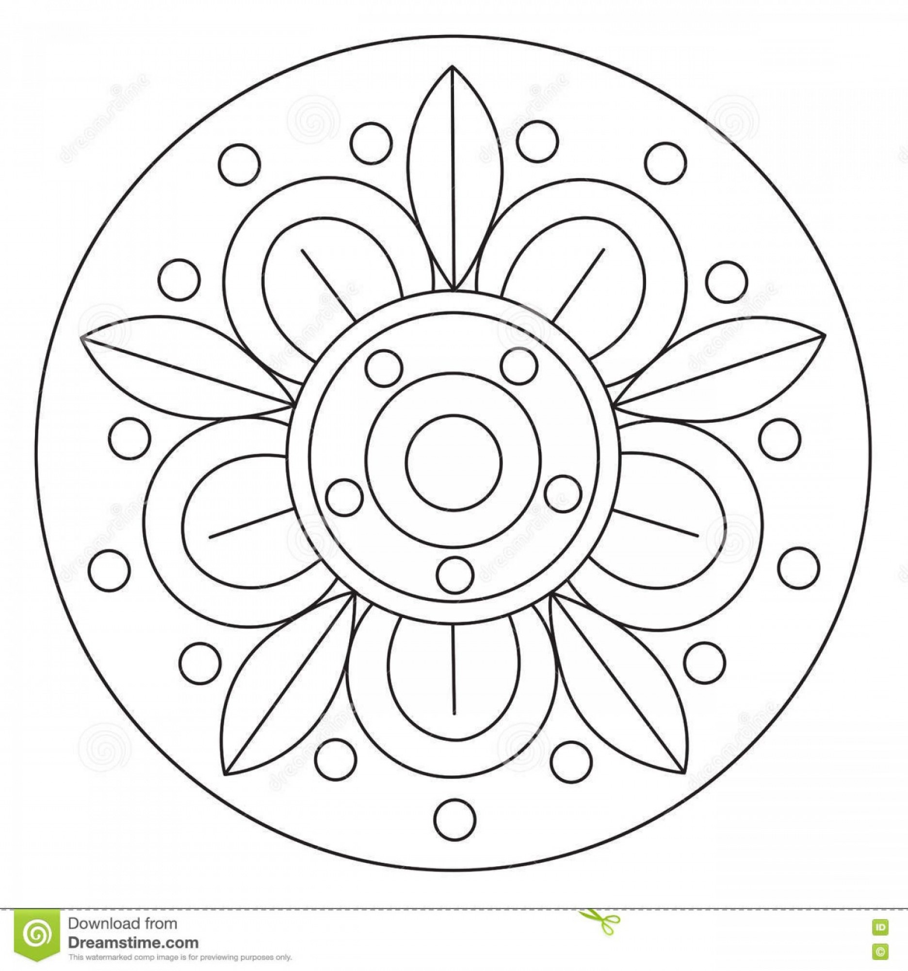 1872x2001 Free Flower Mandala Vector Studiogrfx