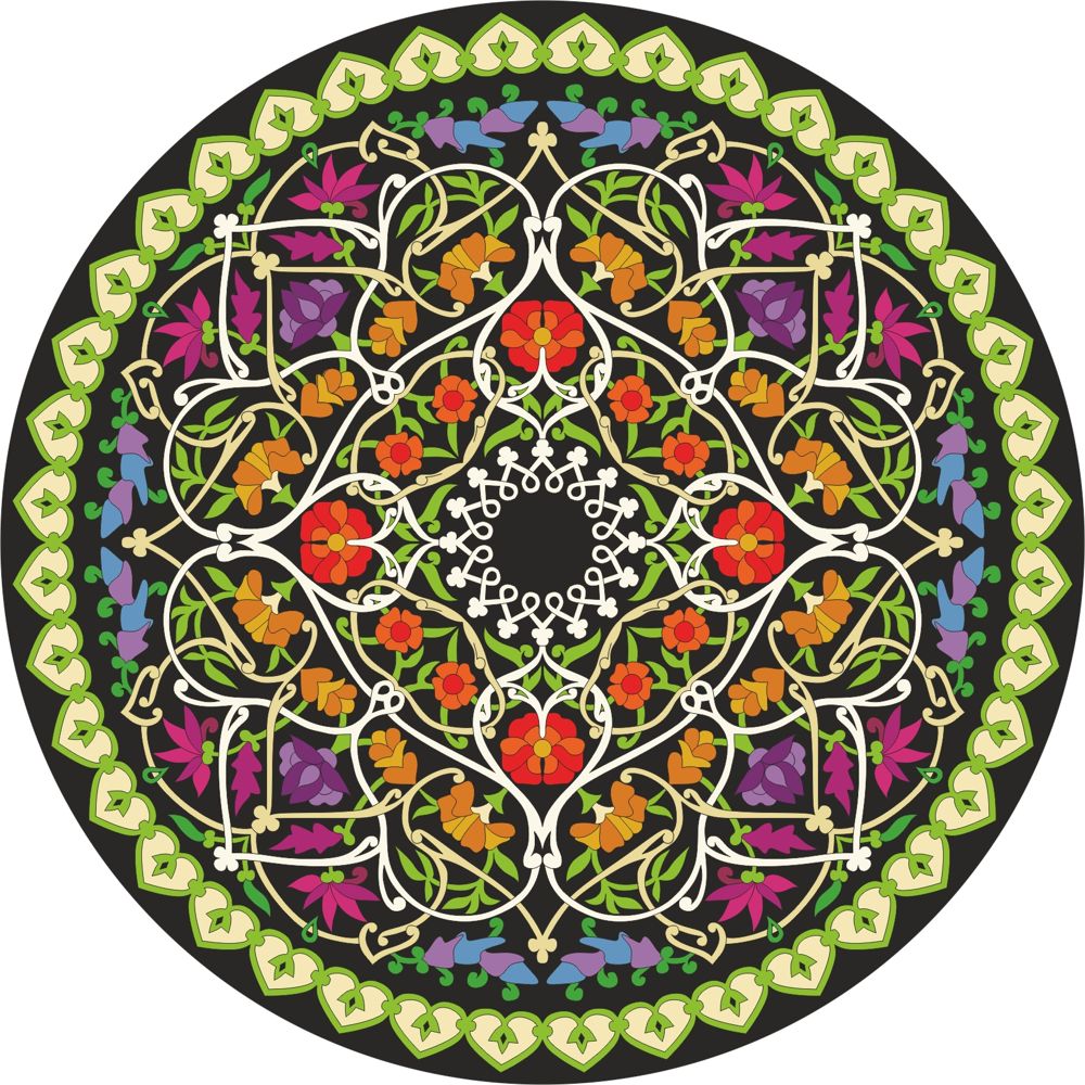 1000x1000 Mandala Vector Art Graphic Design Vector