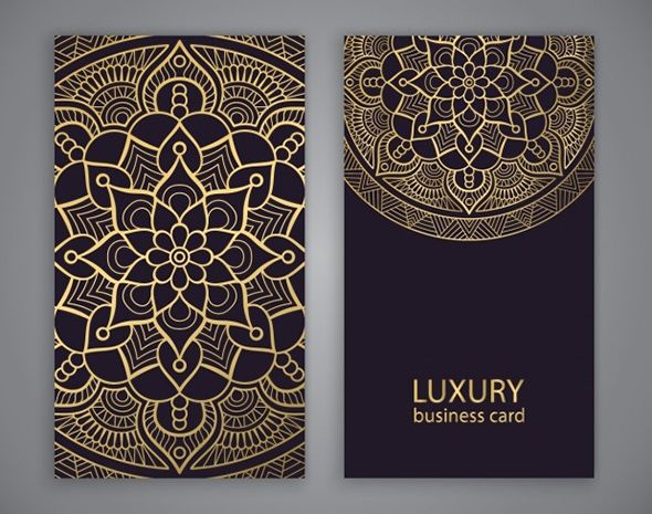 590x465 Beautiful Free Mandala Vectors Resume Luxury Business Cards
