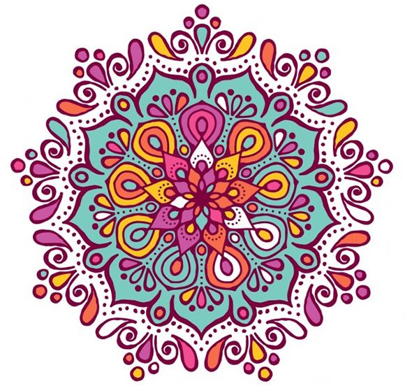 590x552 Beautiful Free Mandala Vectors Resource Mandala Coloring