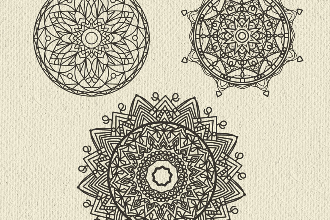 1160x772 Free Mandala Vectors