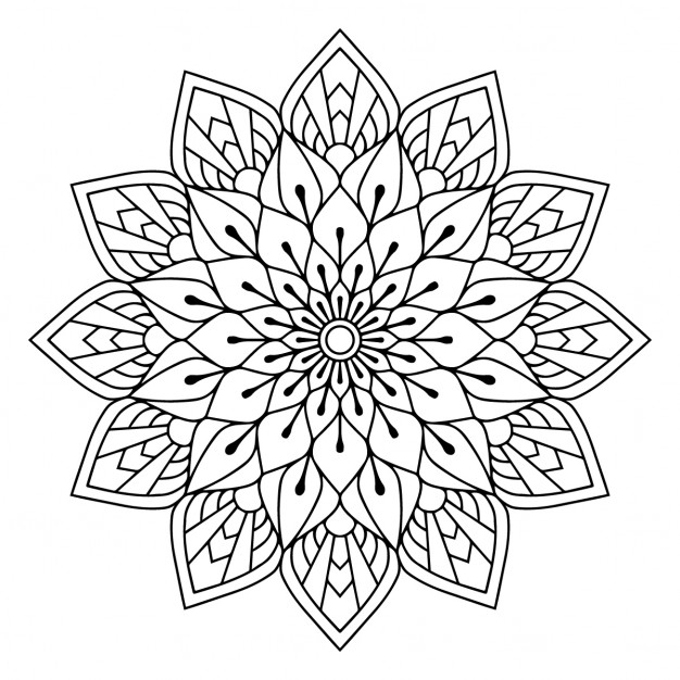 626x626 Floral Mandala Vector Free Download
