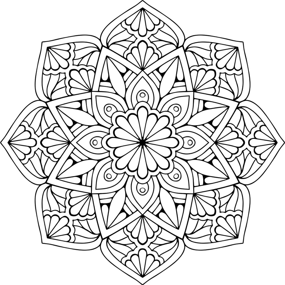 1000x999 Mandala Floral Free Vector Cdr Download