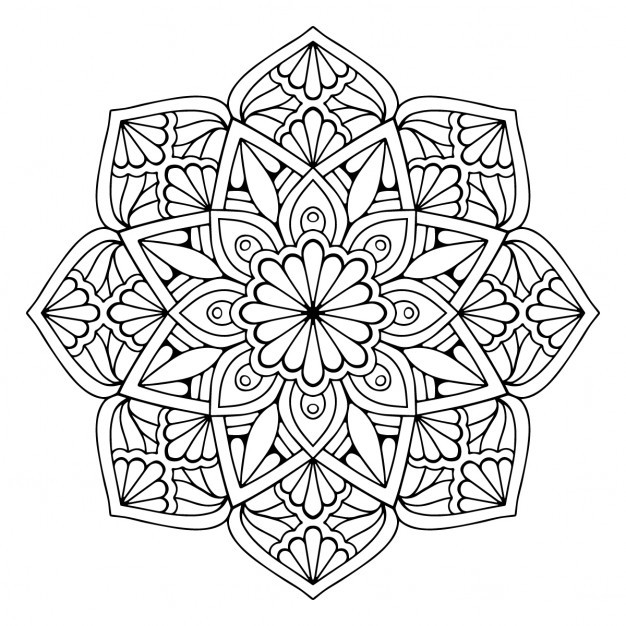 626x626 Mandala Floral Vector Free Download