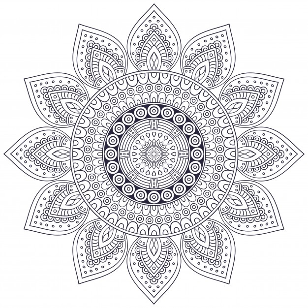 626x626 Vector Indian Mandala Vector Free Download