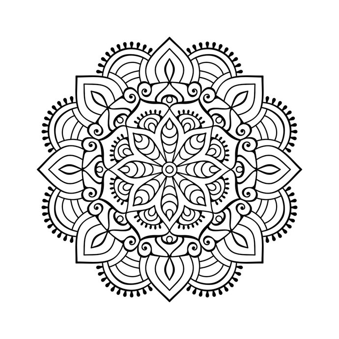 690x690 Mandala Graphics Design Dxf, Png, Vectordesign