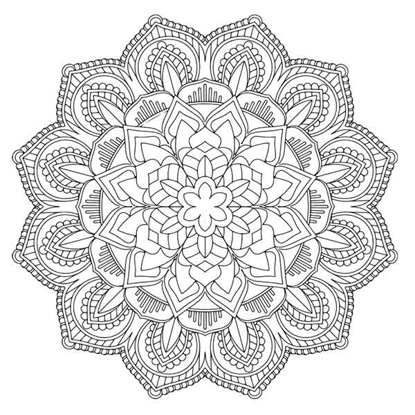 600x600 Mandala Vector Desgin Vectorskey