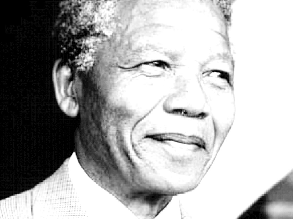 1024x767 Nelson Mandela Portrait Vector Art Graphics