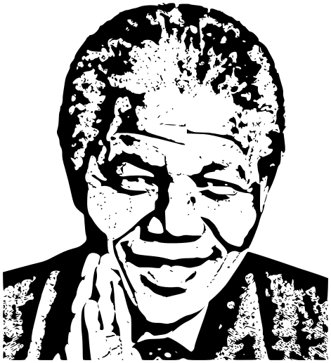 471x517 Nelson Mandela Lineart
