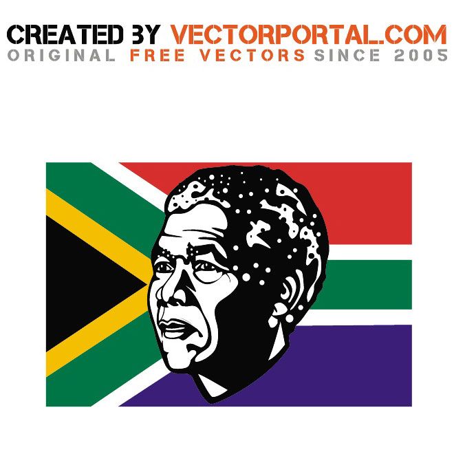 660x660 Nelson Mandela Vector Portrait Celebrity Vector Illustrations
