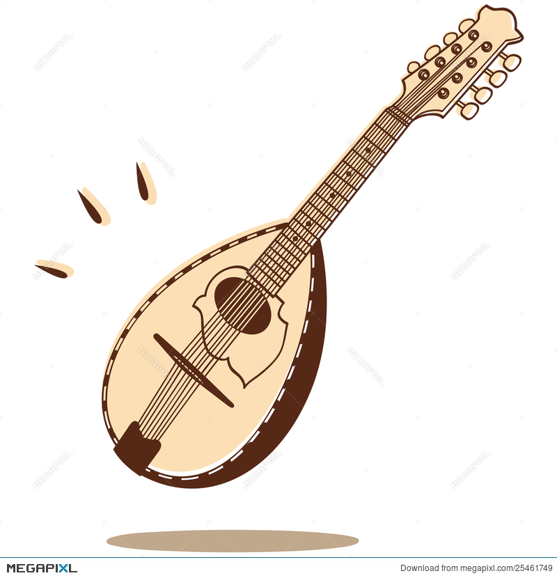 800x830 Mandolin Vector Illustration