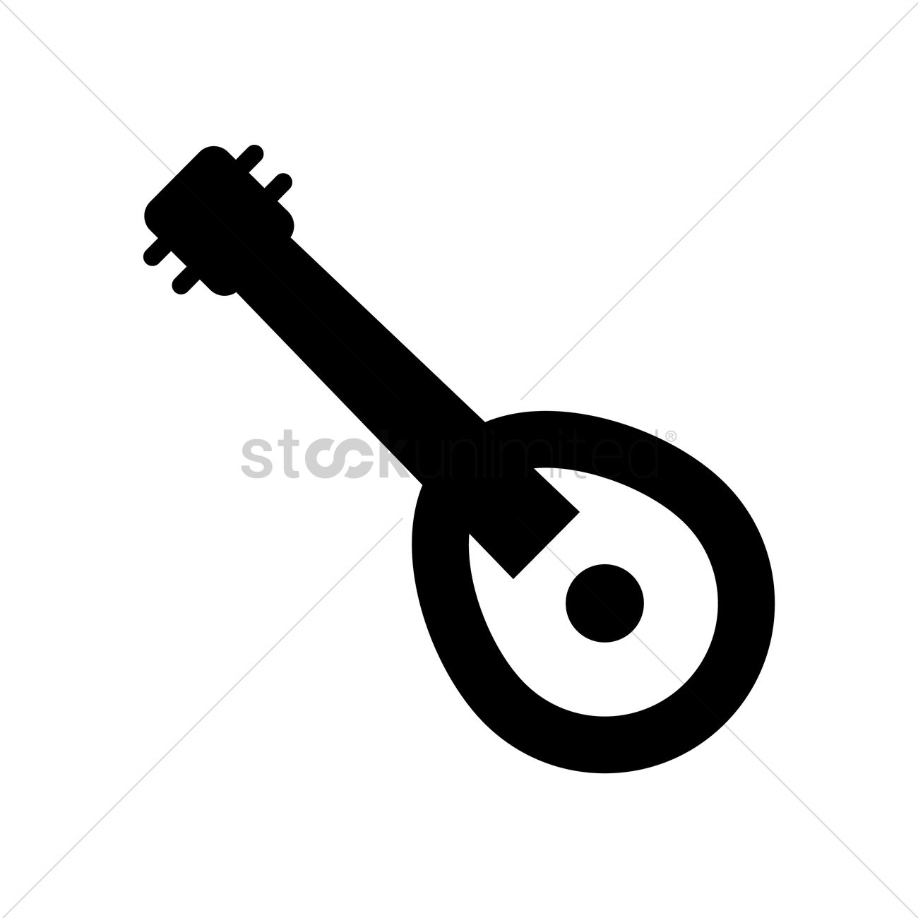 1300x1300 Mandolin Vector Image