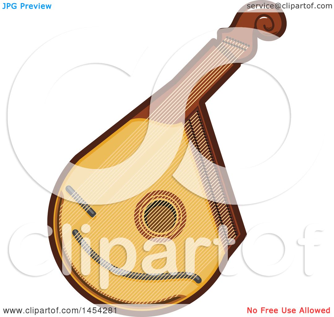 1080x1024 Clipart Graphic Of A Mandolin Instrument