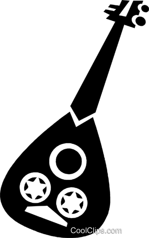 302x480 Mandolin Royalty Free Vector Clip Art Illustration