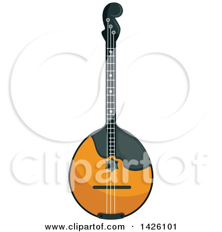 450x470 Clipart Of A Folk Music Dorma Or Mandolin Instrument
