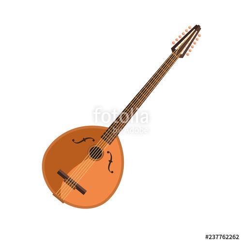 500x500 Domra Flat Icon Folk Music, Mandolin, Russian Culture Musical
