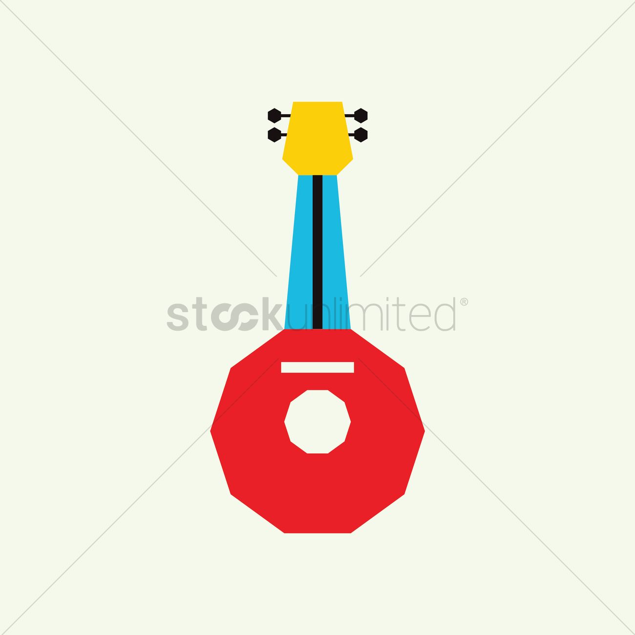 1300x1300 Free Mandolin Vector Image
