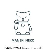 Free Art Print Of Maneki Neko Icon Japanese Maneki Neko 180x195 Free Art Print Of Maneki Neko Icon Japanese Maneki Neko