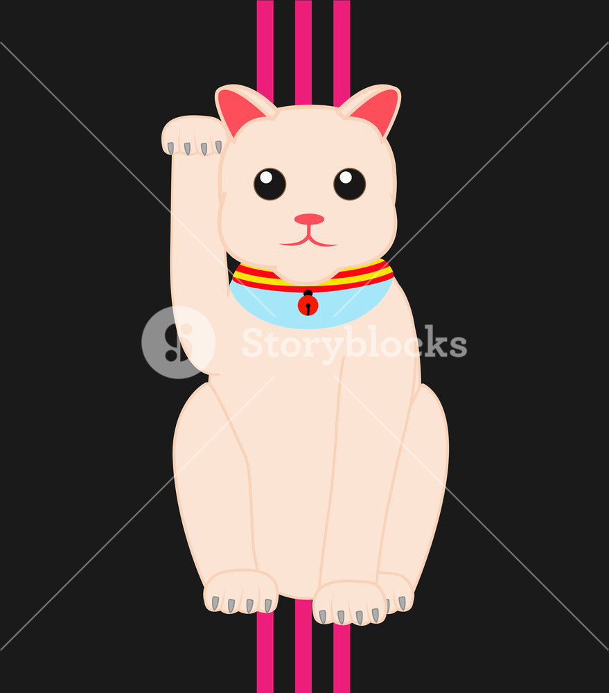 Maneki Neko Lucky Cat Vector Illustration Royalty Free Stock Image 879x1000 Maneki Neko Lucky Cat Vector Illustration Royalty Free Stock Image